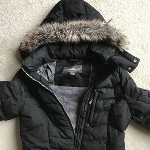 Black Hooded Down Parka